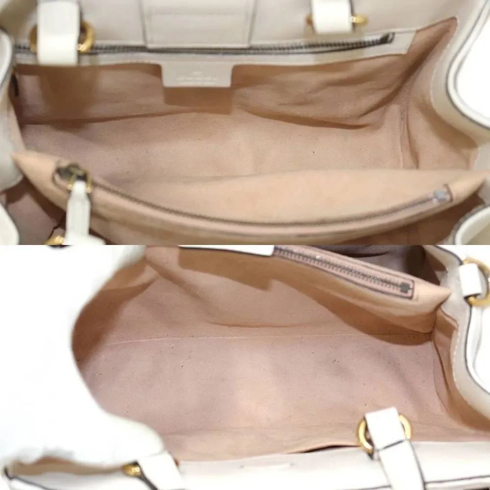 Gucci GG Marmont 2WAY Shoulder Bag Handbag Off-White KS AB Rank